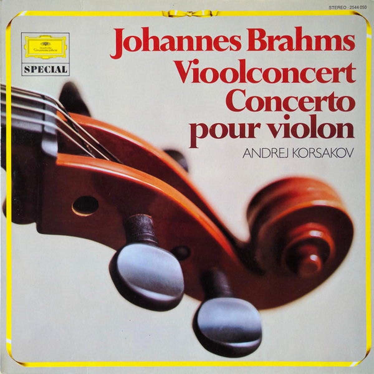 Johannes Brahms, Andrei Korsakov Vioolconcert / Concerto Pour Violon 1978 Romantic (vinyl lp)
