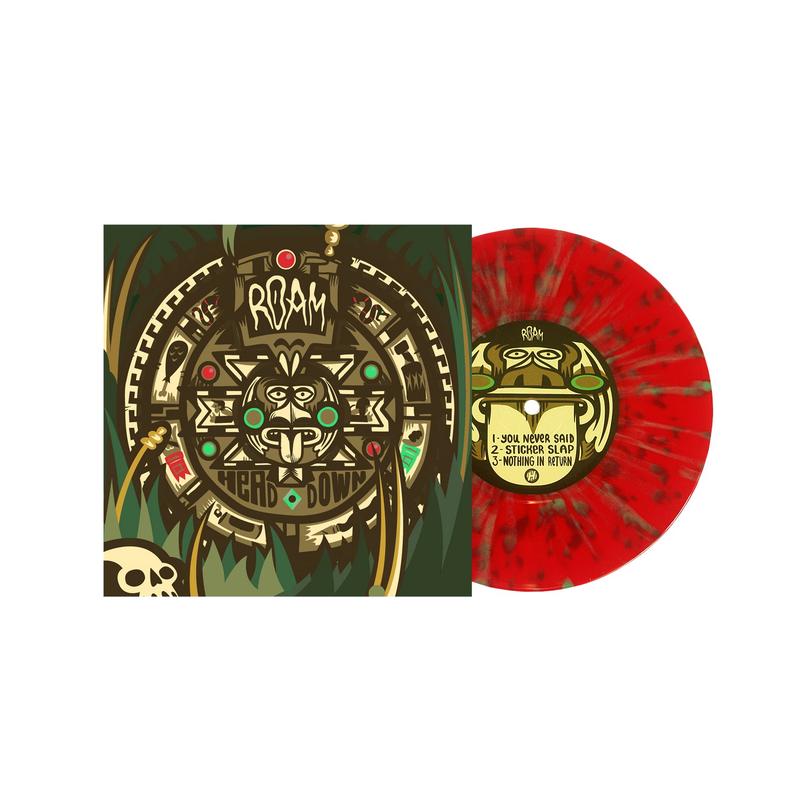 ROAM 'Head Down' Red W/ Green Splatter Vinyl 7"