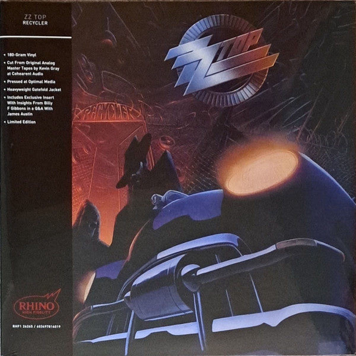 ZZ TOP - RECYCLER : RHINO HIGH FIDELITY RANGE - LP