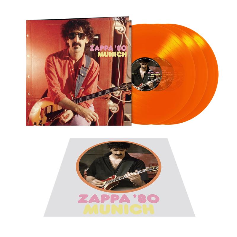 Zappa 80: Munich: Exclusive Transparent Orange Vinyl 3LP + Iron-On Transfer